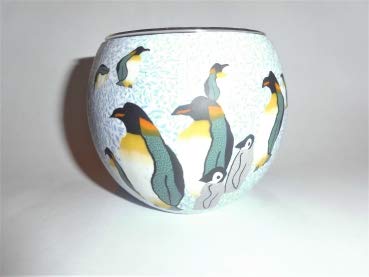 Leuchtglas Pinguin Teelichthalter Kerzenhalter von Kerzenfarm