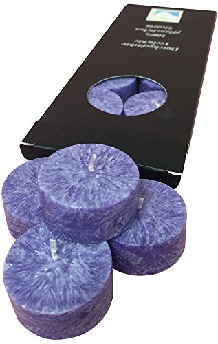 Stearin Teelicht-Set violet von Kerzenfarm
