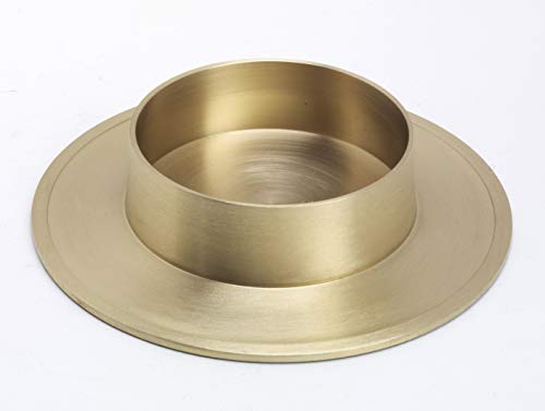 Kerzenhalter Messing Gold Matt für Ø 80 mm Kerzen, Taufkerzen, Hochzeitkerzen, Anlasskerzen Kerzenhalter Messing Gold Matt für Ø 80 mm Kerzen, Taufkerzen, Hochzeitkerzen, Anlasskerzen von Piattino