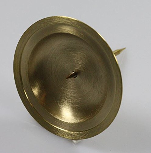 Kerzenstecker, Kranzteller Gold Messing Matt Innen Durchmesser 5 cm, Außen Durchmesser 7 cm, mit abschraubbaren Dorn Kerzenstecker, Kranzteller Gold Messing Matt Innen Durchmesser 5 cm, Außen Durchmesser 7 cm, mit abschraubbaren Dorn von Kerzenhalter