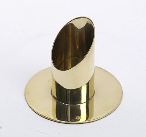 Langkerzenleuchter Messing, Gold, Ø 3,5 cm glänzend, Mega-Leuchter von Metzger
