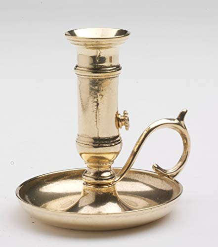 Kerzenleuchter, Schiebeleuchter H 11 cm Messing Gold für Kerzen Ø 2-2,5 cm von Kerzenleuchter
