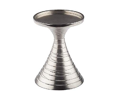Kerzenleuchter Geschwungener Silber für Kerzen bis 90 mm (Höhe 140 mm) von Kerzenleuchter