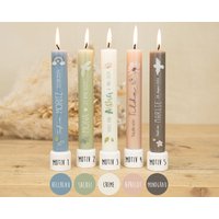 Gastgeschenk Taufe - Stabkerzen Ab 9 Stück Inkl. Geschenkverpackung, Über 10 Stunden Brenndauer Gastgeschenk Taufe - Stabkerzen Ab 9 Stück Inkl. Geschenkverpackung, Über 10 Stunden Brenndauer von Kerzenonkel