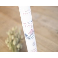 Kommunionkerze Boot Und Wellen - Finja Für Jungen Mädchen von Kerzenonkel