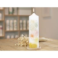 Taufkerze Psalm Morgenröte - Rebecca von Kerzenonkel