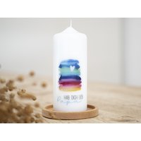 Vatertag Kerze - Hab Dich Lieb Papa Inkl. Geschenkbox Und Passender Grußkarte von Kerzenonkel