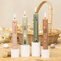 stabkerzen-Set Frühlingsgefühle Für Ostern Als Geschenk von Kerzenonkel