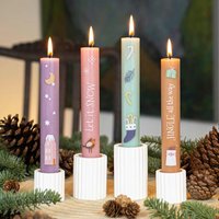 stabkerzen-Set Let It Snow Dein Zuhause Oder Zum Verschenken - 4 Kerzen Im Set von Kerzenonkel