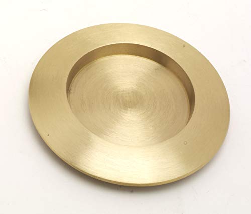 Kerzenteller Messing Gold matt für Kerzen bis Ø 70 mm von Kerzenteller