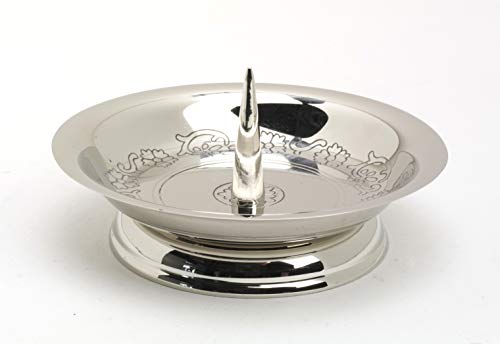 Kerzenteller Messing vernickelt Silber poliert mit Dorn für Kerzen Ø 10 cm Außen Ø 14 cm Kerzenteller Messing vernickelt Silber poliert mit Dorn für Kerzen Ø 10 cm Außen Ø 14 cm von Kerzenteller