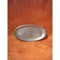 Kerzenteller Oval Silber Matt 120/60 Mm 6308 von KerzenundGeschenke