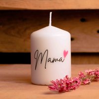 Geschenkkerze Für Eltern/ Großeltern | Geburtstag Geschenk Vatertag Muttertag Handmade Motivkerze Mama Papa Oma Opa von Kerzenwerkstatt