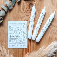Kerzentattoos Ostern Schlicht | Kerzenfolie Bastelset Für Kerzen Thema Bunt Geschenk Basteln Kerzensticker von Kerzenwerkstatt