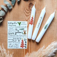 Kerzentattoos Weihnachten-Tannenbaum | Kerzenfolie Bastelset Für Kerzen Weihnachtsgeschenk Advent Geschenk Basteln Kerzensticker Kerzentattoos Weihnachten-Tannenbaum | Kerzenfolie Bastelset Für Kerzen Weihnachtsgeschenk Advent Geschenk Basteln Kerzensticker von Kerzenwerkstatt