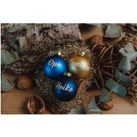 Personalisierte Weihnachtskugel Mit Namen 8cm | Wunschmotiv Geschenk Weihnachtsbaum Tannenbaumkugel Christbaumkugel Weihnachten von Kerzenwerkstatt