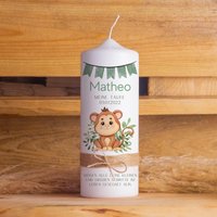 Taufkerze | Affe 15 - 30 cm Höhe Personalisierte Kerze Evangelisch Katholisch Taufkerze | Affe 15 - 30 cm Höhe Personalisierte Kerze Evangelisch Katholisch von Kerzenwerkstatt