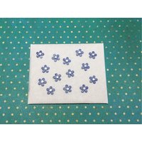 Wachs-Blüten Mini Blau Metallic Mit Silber Matten Punkten 12 Stk. Set Wachs-Blüten Mini Blau Metallic Mit Silber Matten Punkten 12 Stk. Set von KerzenzauberShop