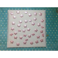 Wachs-Blüten Mini Blüten 30 Stk.+Schmetterlinge 10 Stk. Set Altrosa Perlmutt(475 Wachs-Blüten Mini Blüten 30 Stk.+Schmetterlinge 10 Stk. Set Altrosa Perlmutt(475 von KerzenzauberShop