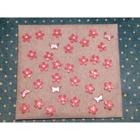 Wachs-Blüten Mini Blüten Weiß/Rosa 30 Stk.+Schmetterlinge Set Wachs-Blüten Mini Blüten Weiß/Rosa 30 Stk.+Schmetterlinge Set von KerzenzauberShop