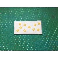 Wachs-Blüten Mini Gelb Mit Weißen Punkten 10 Stk. Set Wachs-Blüten Mini Gelb Mit Weißen Punkten 10 Stk. Set von KerzenzauberShop