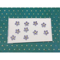 Wachs-Blüten Mini Lila Metallic Mit Gold Spiegel Matten Punkten 12 Stk. Set Wachs-Blüten Mini Lila Metallic Mit Gold Spiegel Matten Punkten 12 Stk. Set von KerzenzauberShop