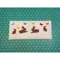 Wachs-Hasen Set Mit Kleinen Und Großen Hasen Schmetterlingen von KerzenzauberShop