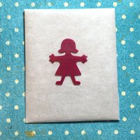 Wachs-Kind Mädchen 2, 4x1, 8cm Violett Wachs-Kind Mädchen 2, 4x1, 8cm Violett von KerzenzauberShop