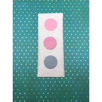 Wachs-Kreise 2, 5cm Altrosa, Rosa, Grau Mit Großem Herz, Anker, Kreuz Weiß von KerzenzauberShop