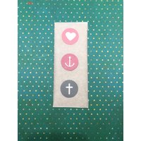 Wachs-Kreise 2, 5cm Altrosa, Rosa, Grau Mit Großem Herz, Anker, Kreuz Weiß Wachs-Kreise 2, 5cm Altrosa, Rosa, Grau Mit Großem Herz, Anker, Kreuz Weiß von KerzenzauberShop