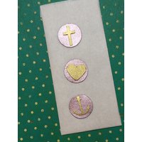 Wachs-Kreise 2cm Elegant Altrosa Metallic | 30-57 Mit Großes Herz, Anker, Kreuz Gold Matt Wachs-Kreise 2cm Elegant Altrosa Metallic | 30-57 Mit Großes Herz, Anker, Kreuz Gold Matt von KerzenzauberShop