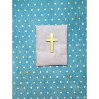 Wachs-Kreuz 2, 5cm Gold Matt von KerzenzauberShop