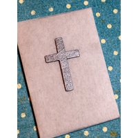 Wachs-Kreuz 2, 5cm Silber Matt Wachs-Kreuz 2, 5cm Silber Matt von KerzenzauberShop