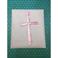 Wachs-Kreuz 5, 5cm Breit Und 10, 5cm Hoch, Altrosa Silber Bemalt Wachs-Kreuz 5, 5cm Breit Und 10, 5cm Hoch, Altrosa Silber Bemalt von KerzenzauberShop
