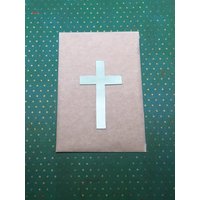 Wachs-Kreuz 8, 5x5x1cm Pastellgrün Perlmutt von KerzenzauberShop
