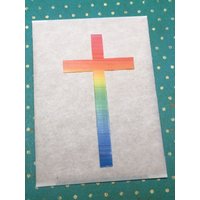 Wachs-Kreuz 8cm Regenbogen Wachs-Kreuz 8cm Regenbogen von KerzenzauberShop