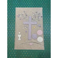 Wachs-Kreuz 8x5x1cm Mit Zweigen Und Blättern, Kreise Symbole Lila Matt Wachs-Kreuz 8x5x1cm Mit Zweigen Und Blättern, Kreise Symbole Lila Matt von KerzenzauberShop