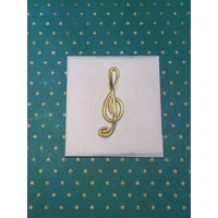 Wachs-Notenschlüssel 4cm Hoch Gold Wachs-Notenschlüssel 4cm Hoch Gold von KerzenzauberShop