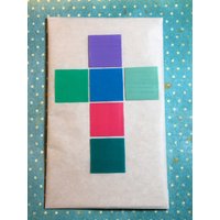 Wachs-Quadrat 2, 5cm Kreuz Pastelltöne Im Set von KerzenzauberShop