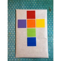 Wachs-Quadrat 2, 5cm Kreuz Regenbogen Wachs-Quadrat 2, 5cm Kreuz Regenbogen von KerzenzauberShop