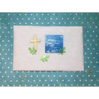 Wachs-Quadrat Elegant, Kleine Zweige Und Kreuz Gold Matt Set Wachs-Quadrat Elegant, Kleine Zweige Und Kreuz Gold Matt Set von KerzenzauberShop