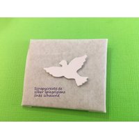 Wachs-Taube Silber Spiegelglanz 2, 5cm Links Schauend Wachs-Taube Silber Spiegelglanz 2, 5cm Links Schauend von KerzenzauberShop