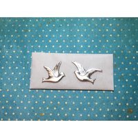 Wachs-Tauben Paar Silber Spiegelglanz 3x2, 5cm Rechts Und Links Schauend von KerzenzauberShop