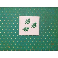 Wachs-Zweige Kommunion 1, 5x1cm Dunkelgrün 3 Stk. Mini von KerzenzauberShop