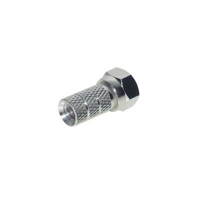 KesCom F-Stecker Durchmesser Kabeleinführung 6,5mm mit großer Mutter von KesCom