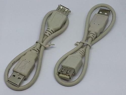 KesCom USB 2.0 0,3m Verlängerung A-Stecker/A-Buchse, 5 Stück von KesCom