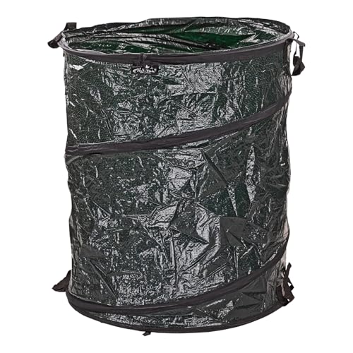 KesTek PEGartenabfallsack Pop Up 160L - Dunkelgrün, Selbstaufstellend, Wasserabweisend, 3 Haltegriffe, Platzsparend Faltbar KesTek PEGartenabfallsack Pop Up 160L - Dunkelgrün, Selbstaufstellend, Wasserabweisend, 3 Haltegriffe, Platzsparend Faltbar von KesTek PROFESSIONAL