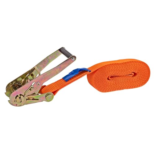 KesTek Ratschenzurrgurt 8 m x 50 mm - 4000 kg Tragkraft, strapazierfähig & UV-beständig, für starke und sichere Ladungssicherung im Transport von KesTek PROFESSIONAL