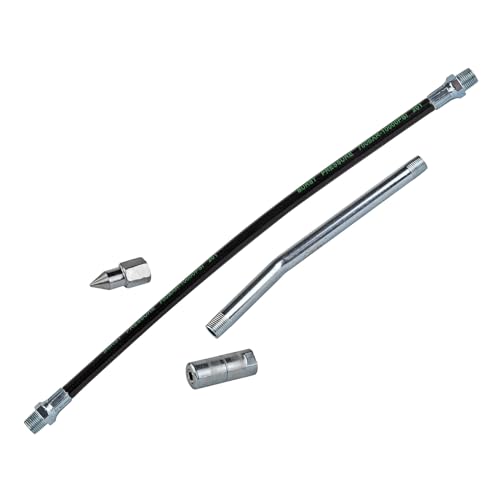Kestek Fettpressen Zubehör-Set 4-tlg - Schlauch, gebogenes Düsenrohr, Hydraulik- & Spitzmundstück von KesTek PROFESSIONAL