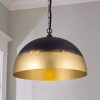 Moderne Schwarz-Goldene Deckenleuchte - Massive Messing-Kuppellampen Für Arbeitsplatten Und Inselbeleuchtung Moderne Schwarz-Goldene Deckenleuchte - Massive Messing-Kuppellampen Für Arbeitsplatten Und Inselbeleuchtung von KeshBazzar